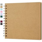 7x7 Inch Diy Scrapbook Photo Album  Hardcover Kraft 7 x7  40 Pages Yellow