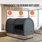 4 Doors Bed Tent Breathable Tent Light Blackout With 0 28 In Fiber Poles