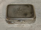 Vintage Sterling Silver Pill Box Hallmarked Inside Says Ina 1937-62 On Top Cover