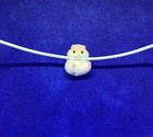 Orange white  laying On Back  Hamster Animal Usb Cable Bite Protector Holder