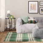 4 x5 6  Plaid Chindi Handwoven Area Rug Green - Room Essentials
