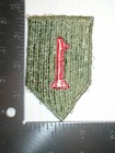 Original Wwii Us Army 1st Infantry Division Big Red One Cut Edge Patch