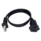 2 Foot Short Extension Cord 18 Awg 2 Prong Power Cable Nema 515p To 515r