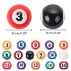 Mini Billiard Balls Set - 16-piece 25mm Pool Balls For Table Games  Travel