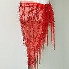Women Sequin Tassel Hip Belly Dance Scarf Belt Triangle Fringe Wrap Sexy Skirt