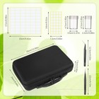 Hoemwarm Seed Storage Organizer Box  12 Inches X 9 X 2 8 Inches  Black