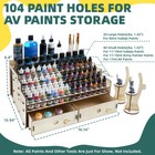 Ophir Wooden Paint Rack Organizer  Miniature Paint Holder For Av Paints
