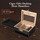 Handmade Cigar Humidor Classic Cedar Wood Humidor Cigar Box With Lock Hold 30-50