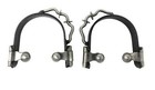 Aj Tack Ladies Black Bumper Spurs With Rowels