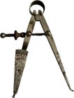 Vintage L s  Starrett No  42 Lock-joint Hermaphrodite Caliper Machinist Tool Usa