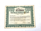 Vintage Stock Certificate Cicero Illinois Sokol Slavsky Building Corp  1930