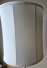 Vintage Stiffel Wood   Brass Floor Lamp W  Original Michelin Shade     Mc Elegance