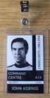 Space 1999 Id Badge-command Centre John Koeing Cosplay Costume Prop