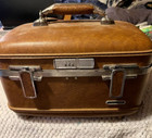 Vintage Brown American Tourister Escort Luggage Train Case Combination Lock