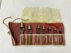 Antique Cs Osborne Punch Set Of 7 Leatherwork Tools Cobblers Leather Punching