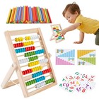 Classic Abacus With Multi Color Beads Learn Math Wooden Abacus Counting Toy