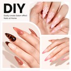 Medium Almond Stiletto X Nail Tips - 600pcs 15 Sizes Clear Acrylic  Half Matte
