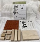 Lot Of 4 Stampin Up Stamps Botanicals Nice Cuppa Rose Wonder Love You Sew  read 