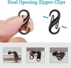 18pcs Zipper Clips Anti-theft Zipper Locks Double Opening Zipper Lock Clips New