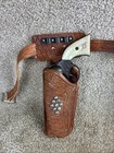 Kenton Gene Autry Cast Iron Toy Cap Pistol Set W holsters working
