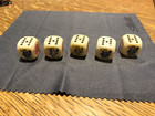 Vintage Poker Dice Set Of 5 Ace Of Clubs