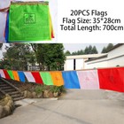 6m Hand Made Xl 20 Flags Tibetan Buddhist Prayer Flags Wind Horses Nepal Flag Us