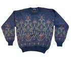 International Passport Vtg Italian Mens Wool Mohair Multicolor Sweater Xl Knit