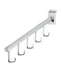 Slatwall J Hooks Peg Hook 10 Chrome Slat Wall Retail Display Waterfall