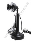 Vintage Candlestick Telephone Brass   Iron Black Decorative Antique Telephone 