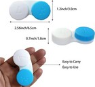 12 Pack Contact Lens Case Soak Storage Box Assorted Colors