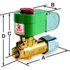 Redhat Jb8266d077l 120v Ac Brass Fuel Oil Solenoid Valve  Normally Closed  1 2