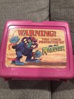 1986 My Pet Monster Lunchbox With Thermos  Pink  Rare 