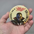 1995 Count On A Miller Halloween Beer Pin Button Dracula Vampire Vintage Promo