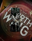 Fourth Wing Black Metal Bookmark  Double Sided With Silver Etching