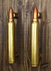 Set Of 2 Oversized Faux Hunter Rifle Bullet Casings Barn Door Bar Pull Handles