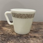 2 Vintage Corelle Pyrex Coffee Mugs D Handle 8 Oz Woodland Brown 1410
