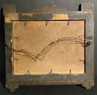 Antique 1930s  in A Bad Fix  Cats   Mouse Unique Wood Frame  Print 10 5  X 10 5 