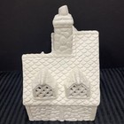 Vintage Ceramic Mold  Ready To Paint Village Church 6    tall 41 2    W