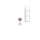 14kt Solid Gold Kids Heart Screwback Stud Earrings