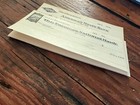 Vintage 1930   s Blank Check Book Farmers National Bank Great Bend Kansas