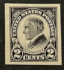 Travelstamps 1923 Us Stamps Scott  611 2c Imperf 1923 Mint Mnh Og Harding