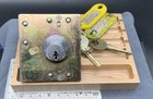 One Medeco Payphone Coin Vault Lock W  Sidebar  Mushrooms  Locksport 