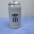 Vintage German Hb Hofbrauhaus Munchen Stoneware Beer Stein With Lid