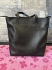 Madewell The Zip-top Medium Transport Leather Tote Black 11 w X 12 h X 6 d 