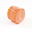 18-pc It s All Orange Jelly Roll 2 5  Pre-cut 100  Cotton Fabric Quilting Strips