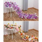 Lot New Luxury White Rose Artificial Flower Table Centerpiece Flowers Backdrop