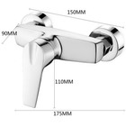 Wall Mount Shower Faucet Control Valve Bath Mixer Bathroom G1 2 Thread Water Tap