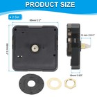 2 Set Clock Mechanism Replacement  Quartz Clock Mechanism Shaft Length 0 51in