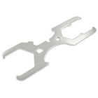 Harskiyer 3 Way Plumbers Wrench  Sink Drain Wrench Fits 1-3 4 Inch  2 Silver
