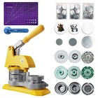 Diy Button Maker Machine - 3 Sizes  1   1 25   2 25   - Badge Press Kit With 300